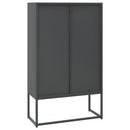 vidaXL antracitszürke acél magasszekrény 80 x 35 x 135 cm