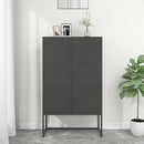 vidaXL antracitszürke acél magasszekrény 80 x 35 x 135 cm