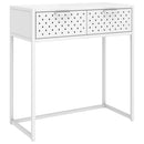 vidaXL fehér acél tálalóasztal 72 x 35 x 75 cm