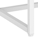 vidaXL fehér acél tálalóasztal 72 x 35 x 75 cm