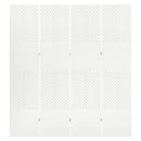 vidaXL fehér acél 4-paneles térelválasztó  160 x 180 cm