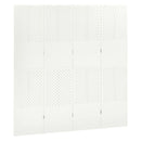 vidaXL fehér acél 4-paneles térelválasztó  160 x 180 cm