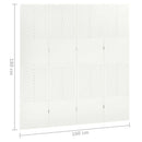 vidaXL fehér acél 4-paneles térelválasztó  160 x 180 cm