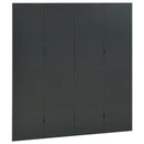 vidaXL antracitszürke acél 4-paneles paraván 160 x 180 cm