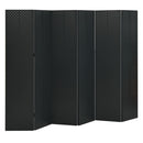 vidaXL fekete acél 6-paneles paraván 240 x 180 cm