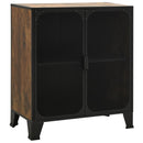 vidaXL rusztikus barna fém és MDF tárolószekrény 72 x 36 x 82 cm
