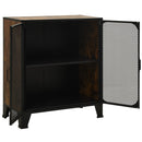 vidaXL rusztikus barna fém és MDF tárolószekrény 72 x 36 x 82 cm