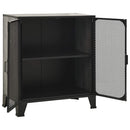 vidaXL szürke fém és MDF tárolószekrény 72 x 36 x 82 cm