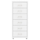 vidaXL fehér fém mobil iratszekrény 28 x 41 x 69 cm
