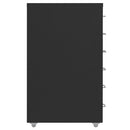 vidaXL fekete fém mobil iratszekrény 28 x 41 x 69 cm