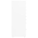 vidaXL fehér fém mobil iratszekrény 28 x 41 x 109 cm
