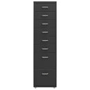 vidaXL antracitszürke fém mobil iratszekrény 28 x 41 x 109 cm