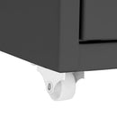 vidaXL antracitszürke fém mobil iratszekrény 28 x 41 x 109 cm