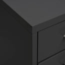 vidaXL antracitszürke fém mobil iratszekrény 28 x 41 x 109 cm