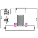 vidaXL ívelt napelemes medencefűtő panel 72,5 x 46 cm