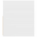 vidaXL 2 db fehér éjjeliszekrény LED-del 60 x 35 x 40 cm