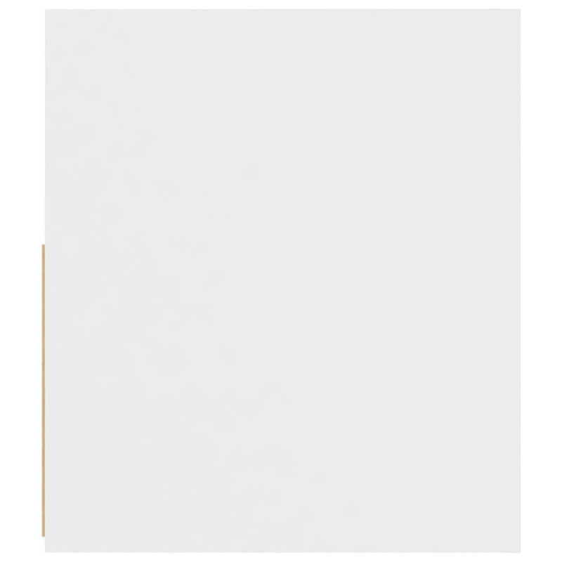 vidaXL 2 db fehér éjjeliszekrény LED-del 60 x 35 x 40 cm
