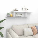 vidaXL fehér szerelt fa falra szerelhető TV-polc 125 x 18 x 23 cm