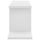 vidaXL fehér szerelt fa falra szerelhető TV-polc 125 x 18 x 23 cm