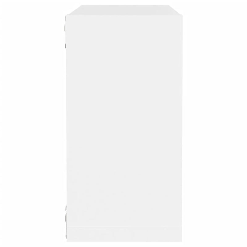 vidaXL 2 db fehér fali kockapolc 30 x 15 x 30 cm