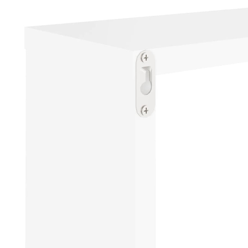 vidaXL 2 db fehér fali kockapolc 30 x 15 x 30 cm