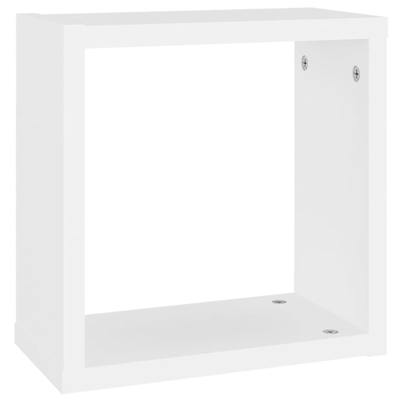 vidaXL 4 db fehér fali kockapolc 30 x 15 x 30 cm