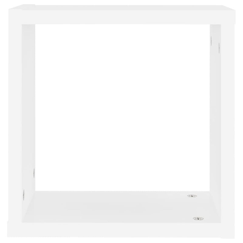 vidaXL 4 db fehér fali kockapolc 30 x 15 x 30 cm