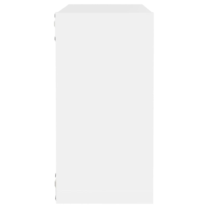 vidaXL 4 db fehér fali kockapolc 30 x 15 x 30 cm