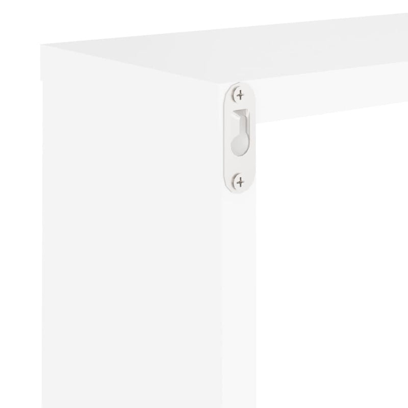 vidaXL 4 db fehér fali kockapolc 30 x 15 x 30 cm