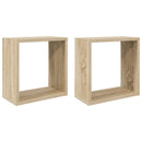 vidaXL 2 db sonoma tölgy színű fali kockapolc 30 x 15 x 30 cm