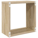 vidaXL 2 db sonoma tölgy színű fali kockapolc 30 x 15 x 30 cm