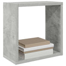 vidaXL 4 db betonszürke fali kockapolc 30 x 15 x 30 cm