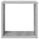 vidaXL 4 db betonszürke fali kockapolc 30 x 15 x 30 cm