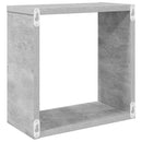 vidaXL 6 db betonszürke fali kockapolc 30 x 15 x 30 cm