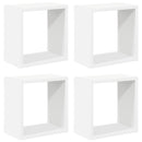 vidaXL 4 db fehér fali kockapolc 26 x 15 x 26 cm