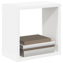 vidaXL 4 db fehér fali kockapolc 26 x 15 x 26 cm