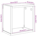 vidaXL 4 db fehér fali kockapolc 26 x 15 x 26 cm