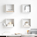 vidaXL 4 db fehér fali kockapolc 26 x 15 x 26 cm