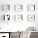 vidaXL 6 db fehér kocka fali polc 26 x 15 x 26 cm