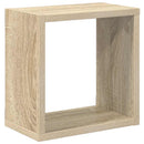 vidaXL 6 db sonoma-tölgyszínű forgácslap fali kockapolc 26x15x26 cm