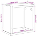 vidaXL 6 db sonoma-tölgyszínű forgácslap fali kockapolc 26x15x26 cm