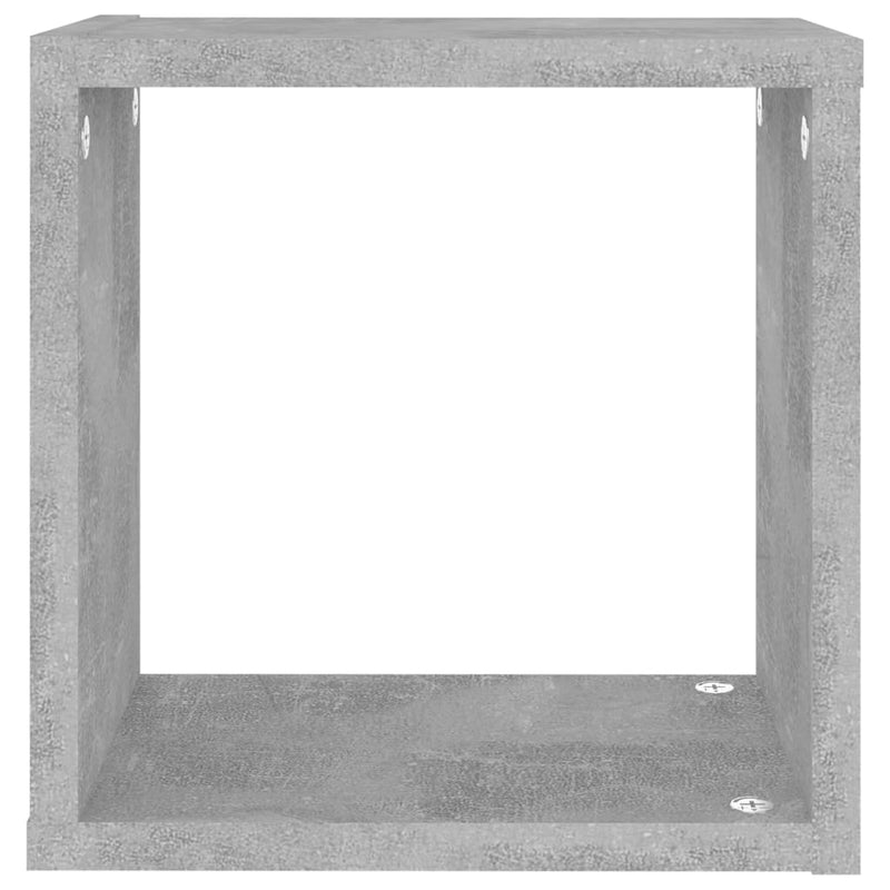 vidaXL 2 db betonszürke fali kockapolc 26 x 15 x 26 cm