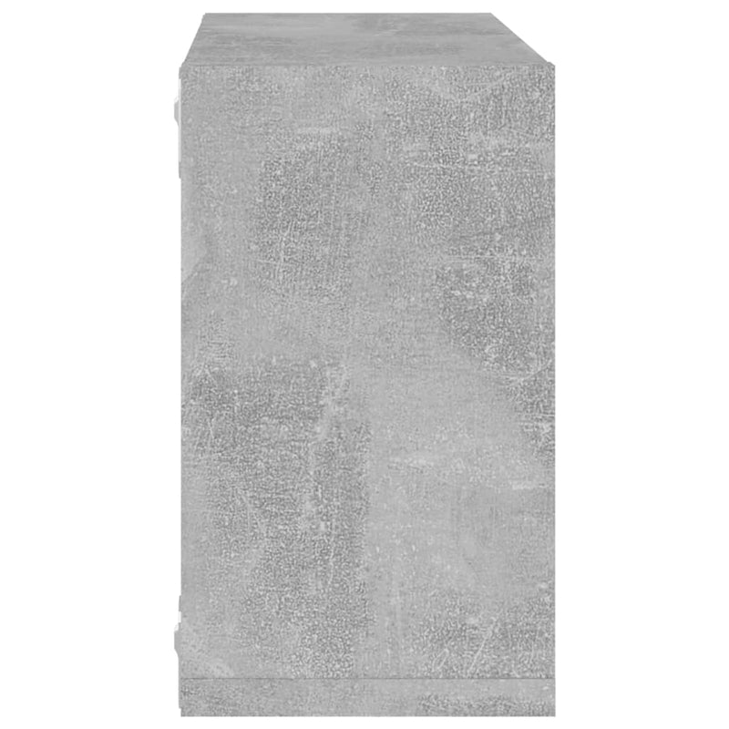 vidaXL 2 db betonszürke fali kockapolc 26 x 15 x 26 cm