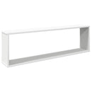 vidaXL 2 db fehér szerelt fa fali polc 100 x 15 x 30 cm