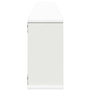 vidaXL 2 db fehér szerelt fa fali polc 100 x 15 x 30 cm
