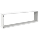 vidaXL 2 db fehér szerelt fa fali polc 100 x 15 x 30 cm