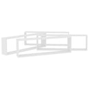 vidaXL 4 db fehér szerelt fa fali polc 100 x 15 x 30 cm