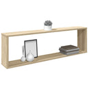 vidaXL 2 db sonoma tölgy színű szerelt fa fali polc 100 x 15 x 30 cm