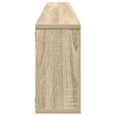 vidaXL 2 db sonoma tölgy színű szerelt fa fali polc 100 x 15 x 30 cm