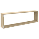 vidaXL 2 db sonoma tölgy színű szerelt fa fali polc 100 x 15 x 30 cm